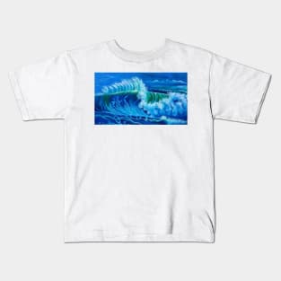 North Shore Waves Oahu Kids T-Shirt